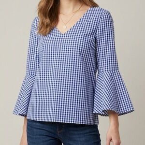 Jane and Delancey Gingham Top